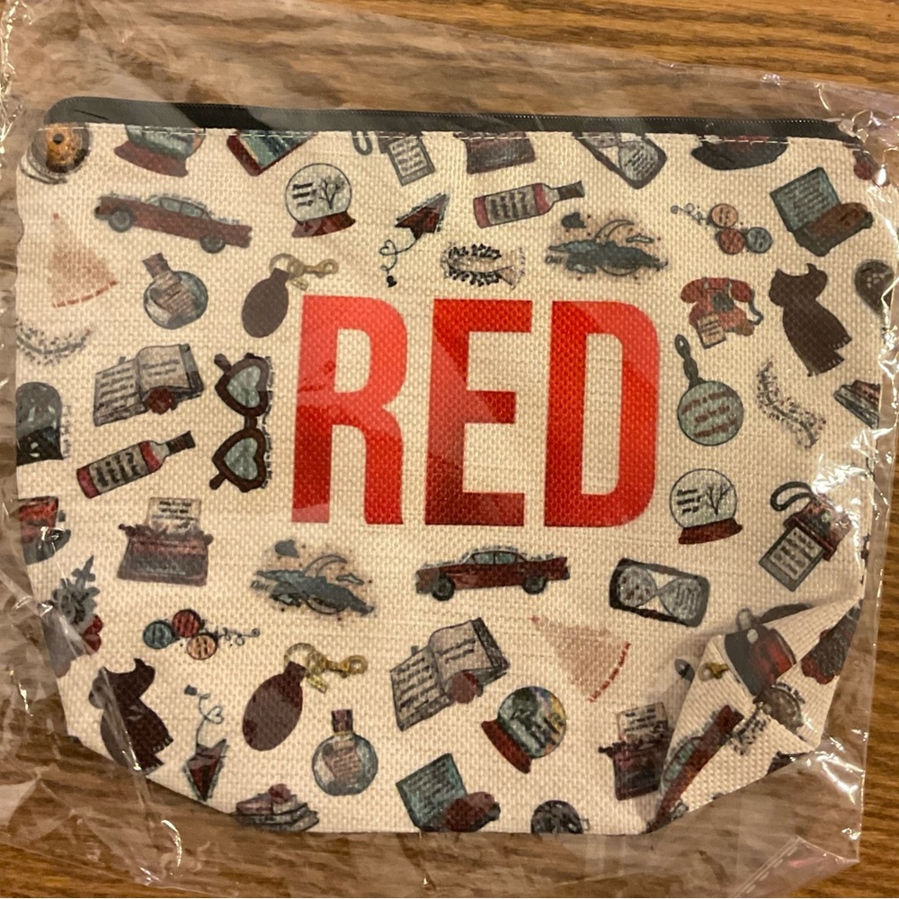 Taylor Swift Album Red Makeup Pouch Case Zip Up NEW